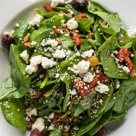 zea-spinach-salad-with-pepper-jelly-vinaigrette-taste image