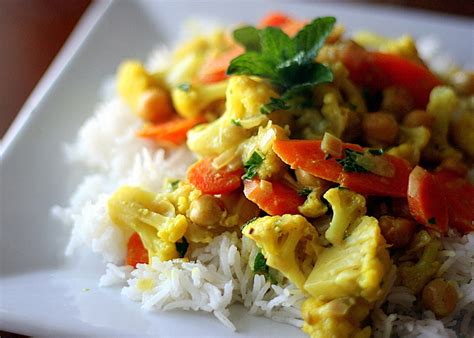 vegetarian-curry-with-cauliflower-carrots-chickpeas image