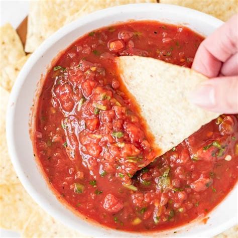 restaurant-style-blender-salsa-recipe-sugar-spices-life image