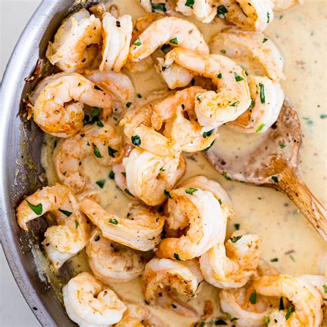 easy-creamy-garlic-shrimp-simply-delicious image