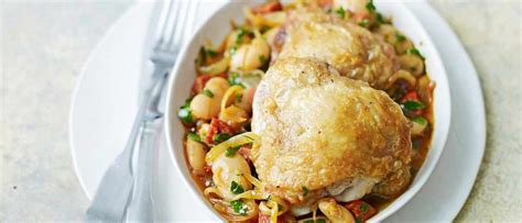 easy-chicken-and-chorizo-casserole-recipe-olivemagazine image