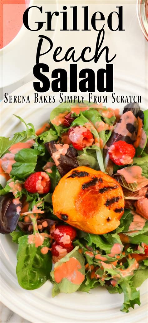 grilled-peach-salad-with-raspberry-vinaigrette image