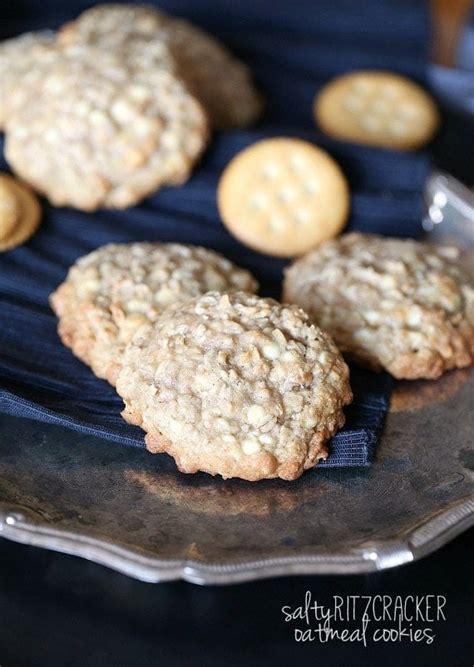 salty-ritz-cracker-oatmeal-cookies-easy-oatmeal image