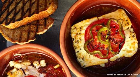 greek-bouyourdi-grilled-feta-tomato-and-pepper image