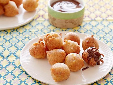 peanut-butter-banana-fritters-drizzled-with-chocolate-sauce image