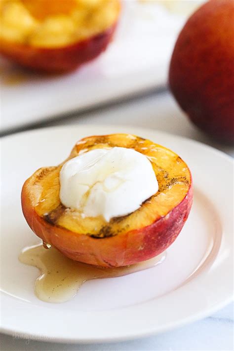 grilled-peaches-with-honey-and-yogurt-skinnytaste image