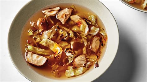 chicken-soup-with-charred-cabbage-recipe-bon-apptit image