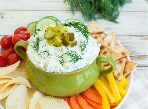 dill-pickle-dip-with-cream-cheese-dip-recipe-creations image
