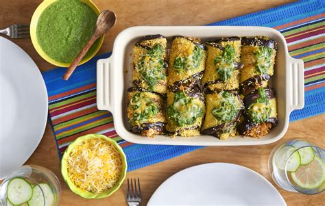 spinach-eggplant-enchiladas-meatless-monday image