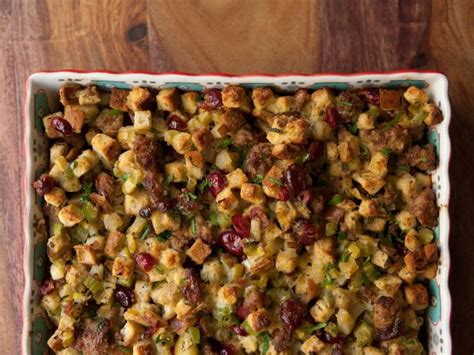 sausage-apple-and-pear-stuffing-with-cranberries image