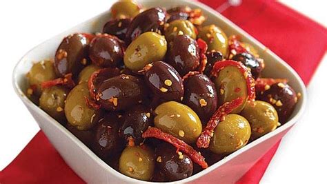 spicy-spanish-olives-recipe-finecooking image