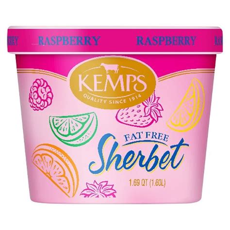 kemps-raspberry-frozen-sherbet-54oz-target image