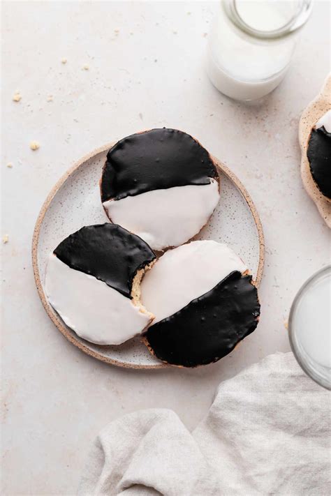 black-and-white-cookies-recipe-simply image