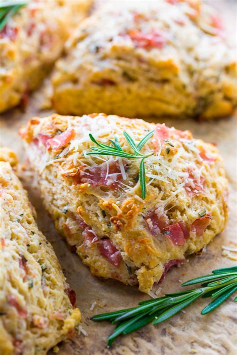 rosemary-parmesan-and-ham-scones-baker-by-nature image