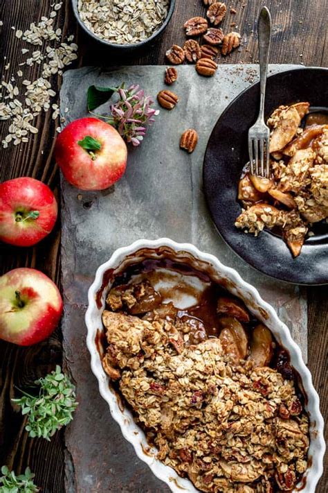 maple-sweetened-healthy-apple-crisp-healthy-seasonal image