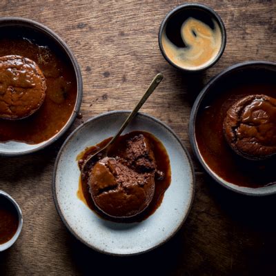 twice-baked-chocolate-souffls-with-coffee-sauce image