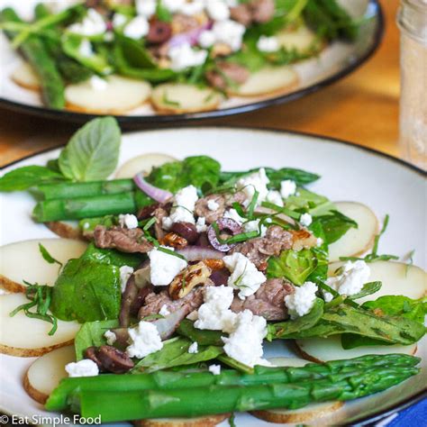seared-lamb-spinach-and-feta-greek-salad-recipe-eat image