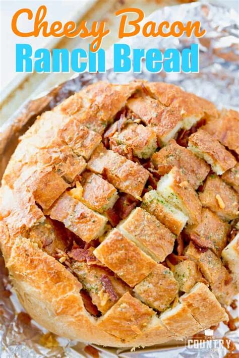 cheesy-bacon-ranch-pull-apart-bread-the-country image