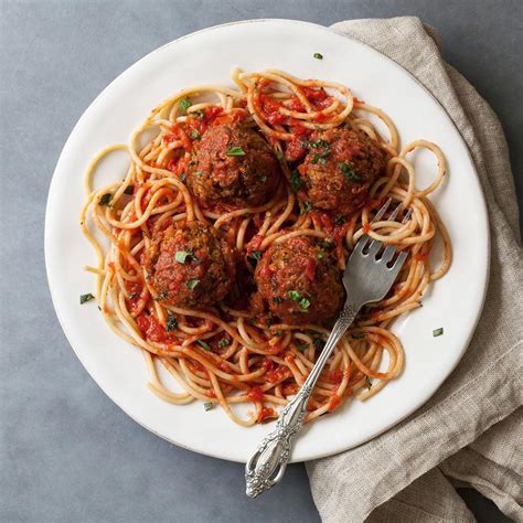 saucy-vegetarian-meatballs-recipe-eatingwell image