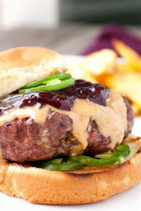 spicy-peanut-butter-jelly-burger-with-jalapenos image