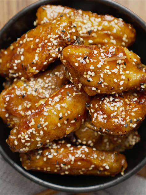 crispy-honey-garlic-chicken-wings-recipes-khins-kitchen image