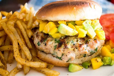juicy-chicken-burger-recipe-with-mango-salsa image