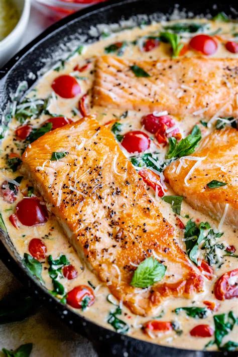 creamy-tuscan-salmon-30-minute-dinner-the-food image