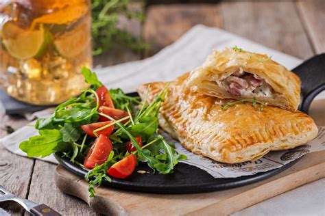 chicken-and-bacon-in-puff-pastry-recipe-the-spruce image