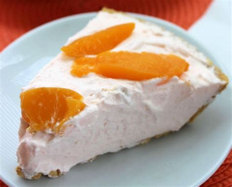 easy-peach-pie-recipe-no-bake-yogurt-jello-peach-pie image