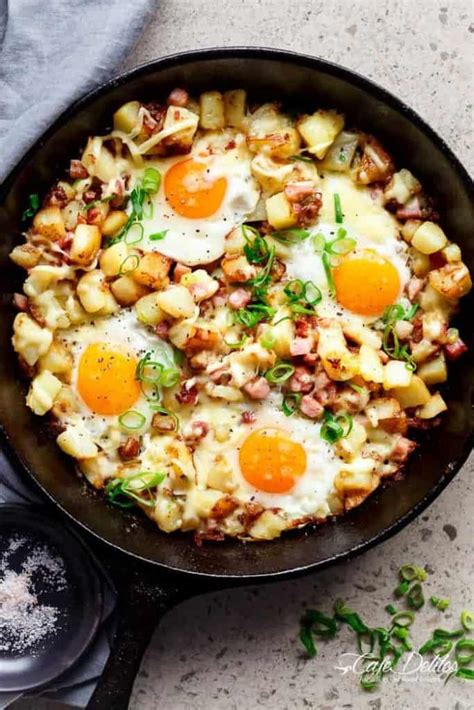 cheesy-bacon-and-egg-hash-breakfast-skillet-cafe image