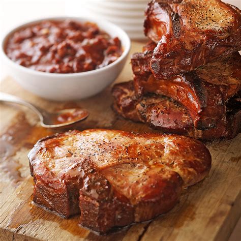 smoked-chops-with-cherry-salsa-recipe-eatingwell image