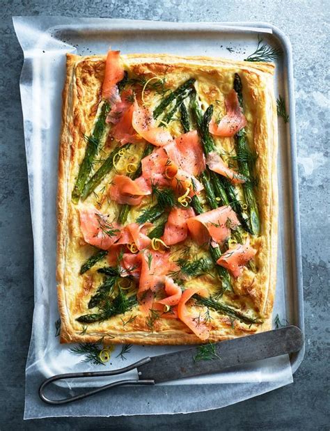 asparagus-smoked-salmon-and-hollandaise-tart image