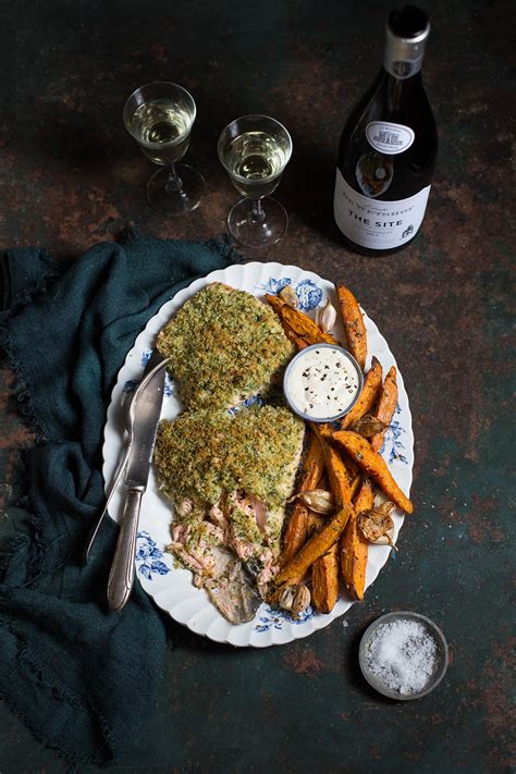 herb-fennel-crusted-salmon-with-garlic-roasted-sweet image