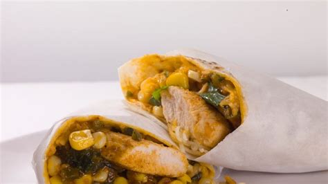 chicken-burritos-with-poblano-chiles-and-corn-bon image