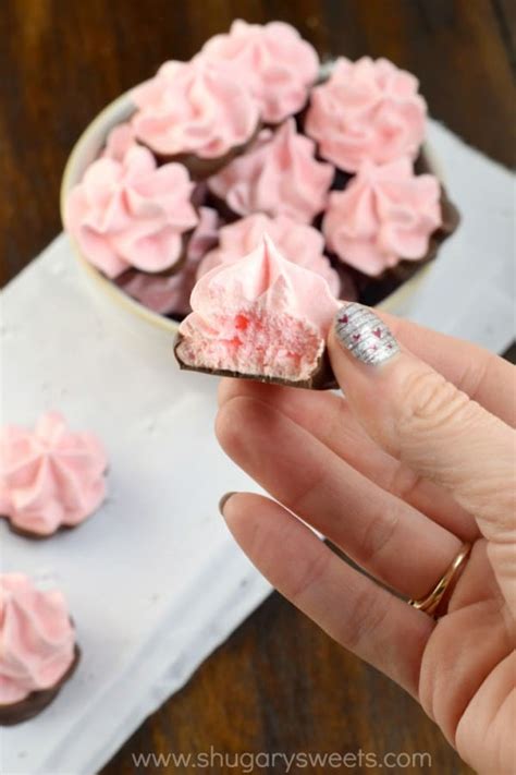 easy-melt-in-your-mouth-strawberry-meringues image