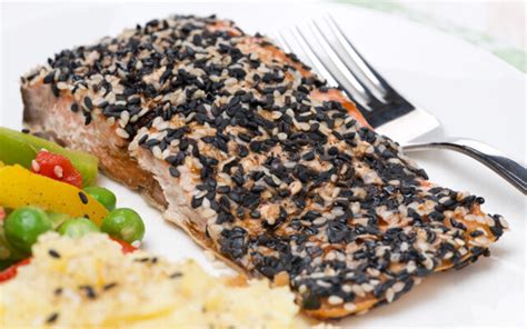 sesame-and-wasabi-crusted-salmon-chef-denise image
