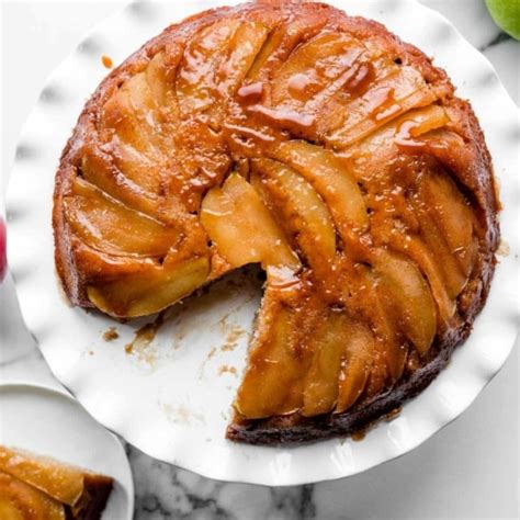 caramel-apple-upside-down-cake-sallys-baking-addiction image