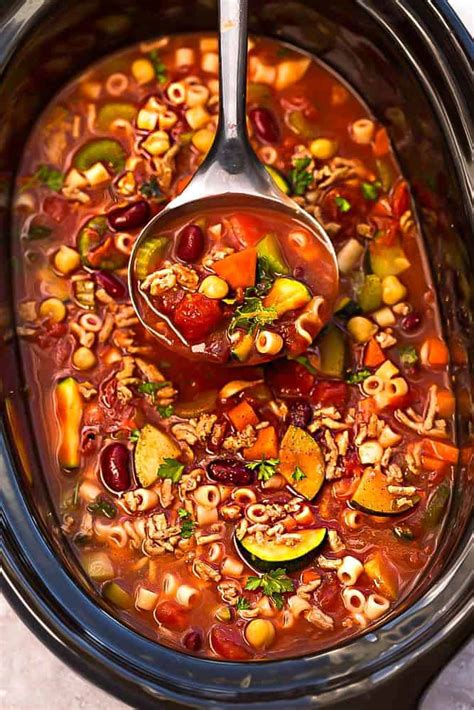 slow-cooker-pasta-e-fagioli-soup-healthy-olive image