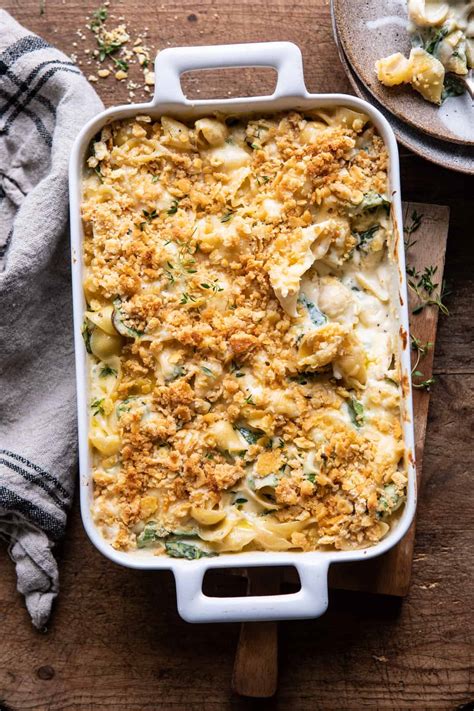 one-pot-baked-spinach-and-artichoke-mac-and-cheese image