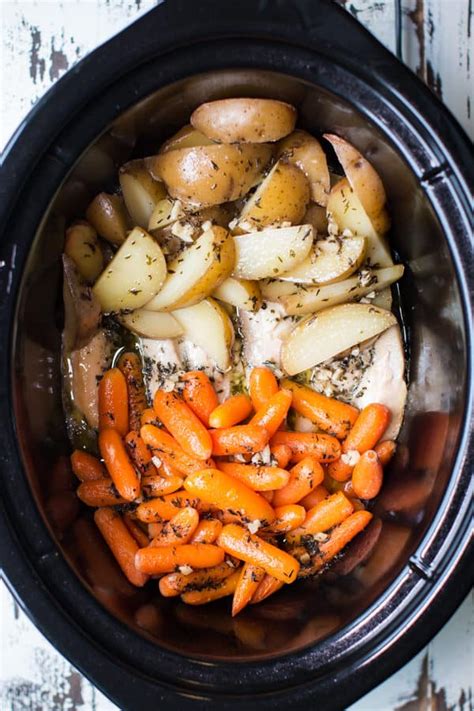 slow-cooker-garlic-butter-chicken-and-veggies image