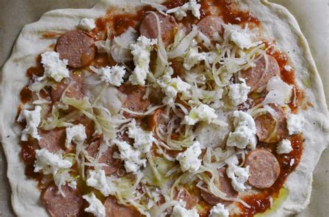 recipe-sausage-sauerkraut-pizza-kitchn image