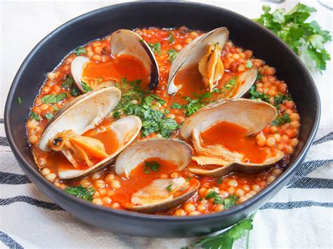 sardinian-fregola-with-clams-carolines-cooking image