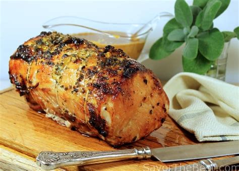 pork-roast-with-garlic-ginger-glaze-savor-the-best image