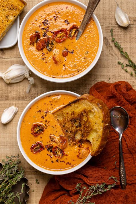 creamy-roasted-garlic-tomato-soup-orchids-sweet image