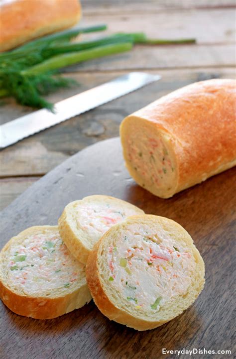 easy-crab-stuffed-baguette-recipe-everyday-dishes image