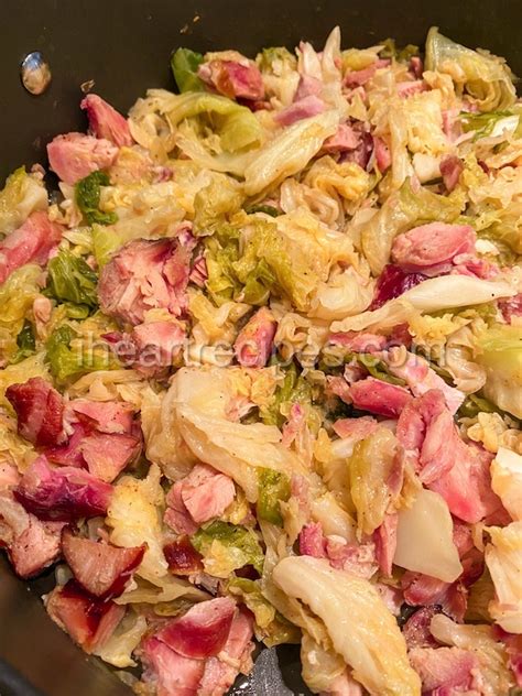 smothered-cabbage-with-smoked-turkey image