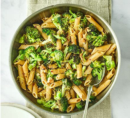 charred-broccoli-lemon-walnut-pasta-bbc-good-food image