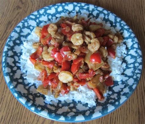 shrimp-stir-fry-recipe-with-bell-peppers-and-onions image
