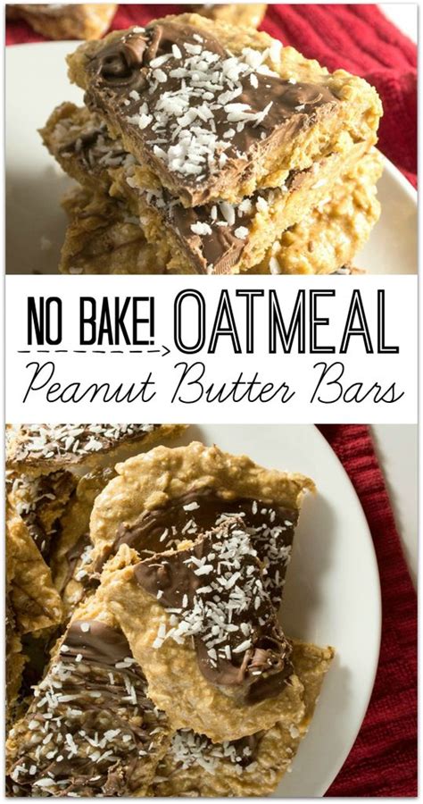 no-bake-oatmeal-peanut-butter-bars-food-fun image