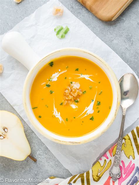 roasted-butternut-squash-and-pear-soup-flavor-the image